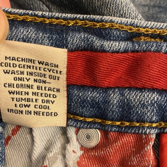 Smuggler's Moon Men's Distressed Button Up Blue Jeans Size 32x32 - Picture 8 of 14